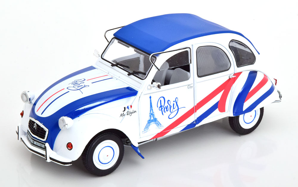 CITROEN 2CV6 REGION PARIS 1982 WHITE BLUE RED