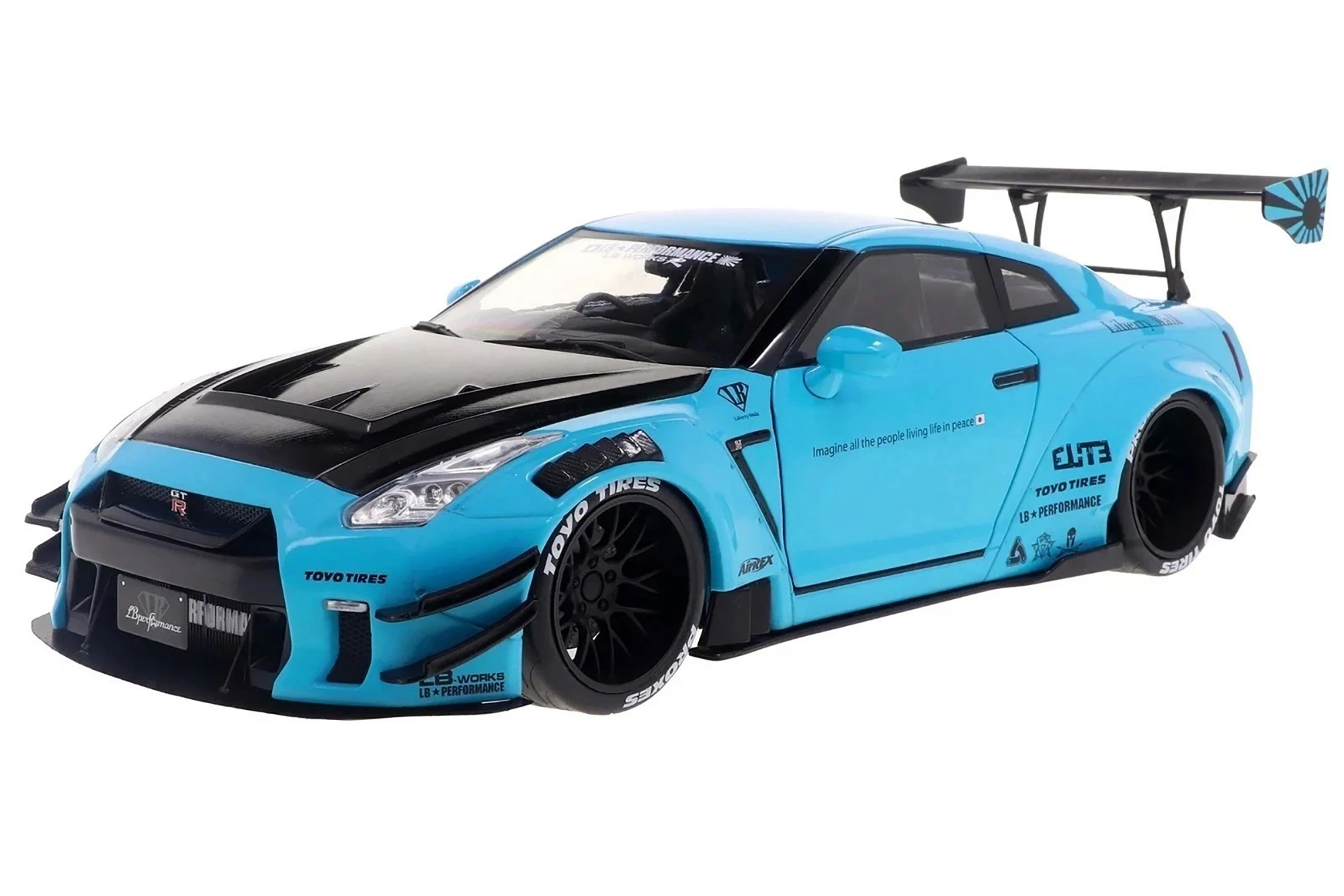 NISSAN GT-R (R35) W/ LIBERTY WALK BODYKIT 2.0 2024 BLUE / НИССАН ГТ-Р СИНИЙ