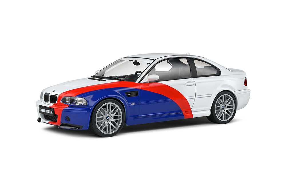 BMW E46 M3 STREET FIGHTER 2000 WHITE/DARK BLUE/RED / БМВ Е46 МЗ БЕЛЫЙ**БМВ  БИМЕР БУМЕР - Масштабные модели 1:18 - 1:43 - 1:12 - Магазин масштабных  моделей МОДЕЛЛИСИМО