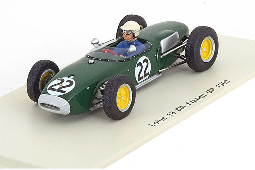 LOTUS 18 #22 6TH FRENCH GP 1960 RON FLOCKHART