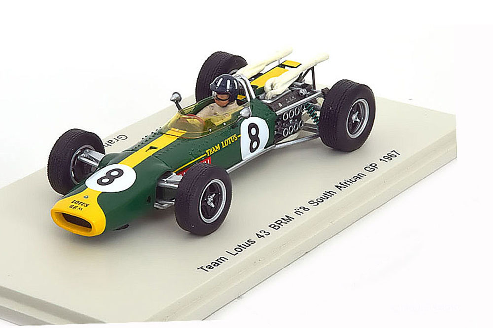 LOTUS 43 BRM TEAM LOTUS SOUTH AFRICAN GP 1967 G.HILL #8