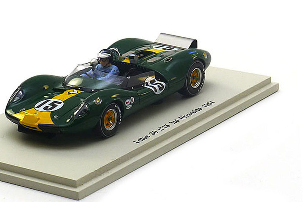 LOTUS 30 3rd RIVERSIDE 1964 JIM CLARK #15