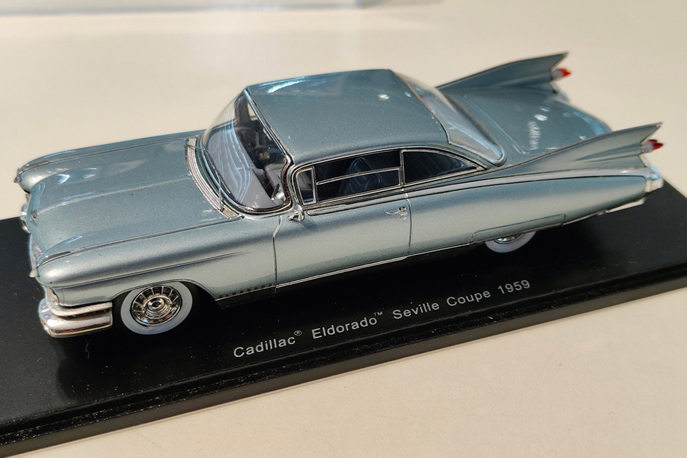 CADILLAC ELDORADO SEVILLE COUPE 1959 GREY METALLIC / КАДИЛЛАК ЭЛЬДОРАДО СЕВИЛЛЬ КУПЕ СЕРЫЙ МЕТАЛЛИК