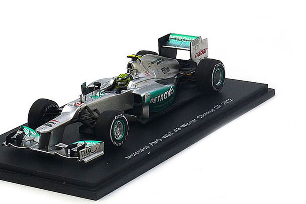 MERCEDES AMG W03 WINNER CHINESE GP 2012 N.ROSBERG