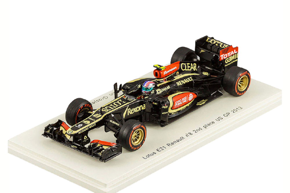 LOTUS E21 2nd US GP 2013 R.GROSJEAN #8