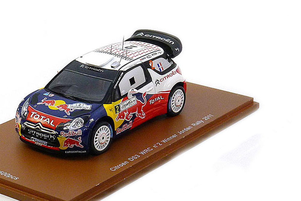 CITROEN DS3 WRC #2 ПОБЕДИТЕЛЬ JORDAN RALLY 2011 S.OGIER - J. INGRASSIA