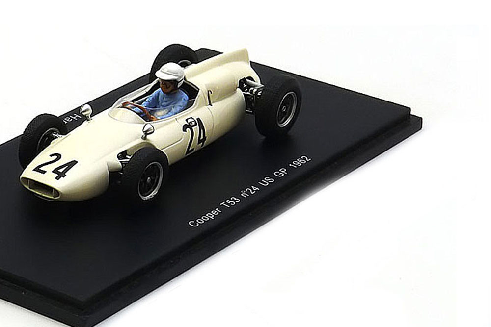 COOPER T53 #24 US GP 1962 H.SHARP