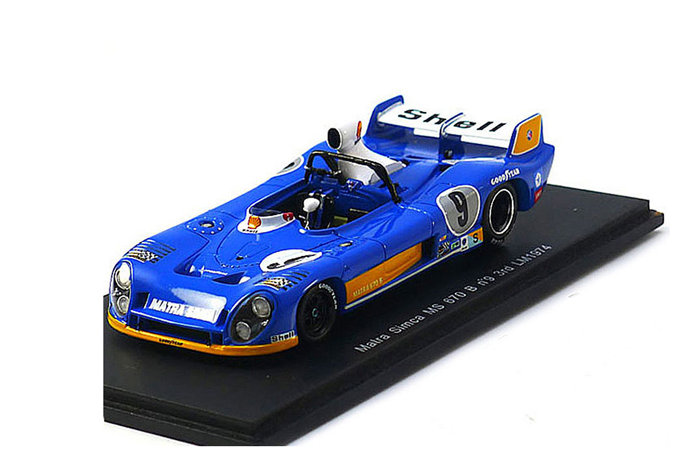 MATRA SIMCA MS 670B 9 3RD LM 1974 J.P JABOUILLE/F.MIGAULT BLUE