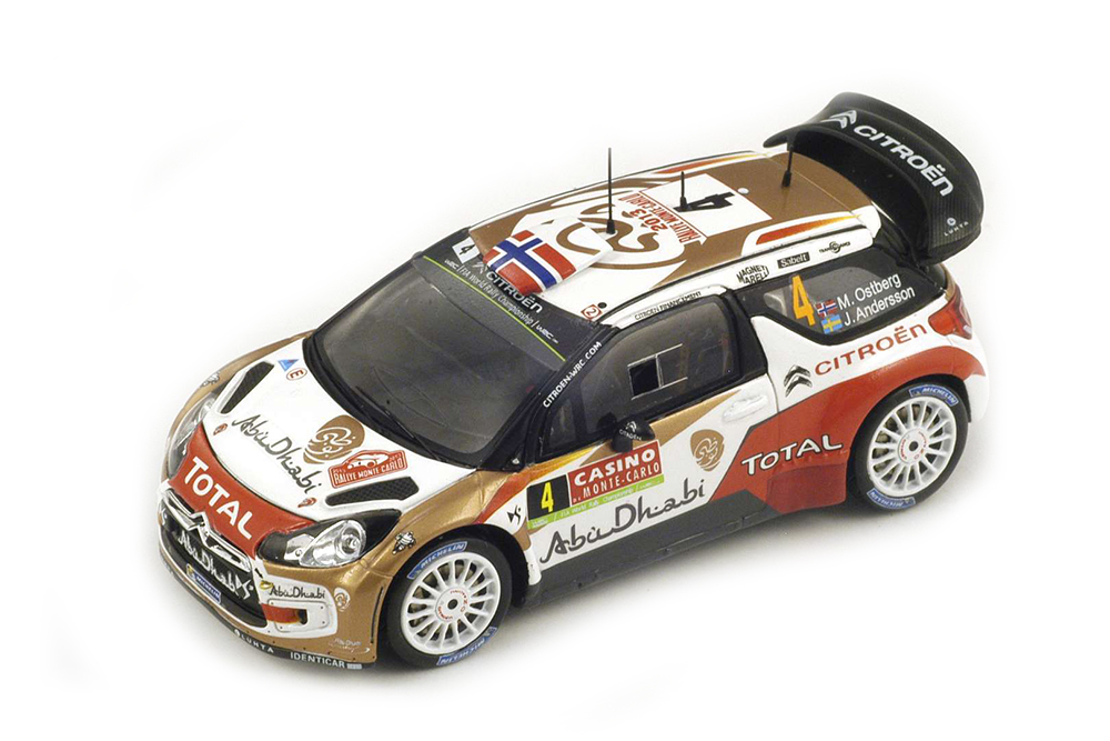 CITROEN DS3 #4 4TH MONTE CARLO RALLY 2014 M. OSTBERG-J. ANDERSSON
