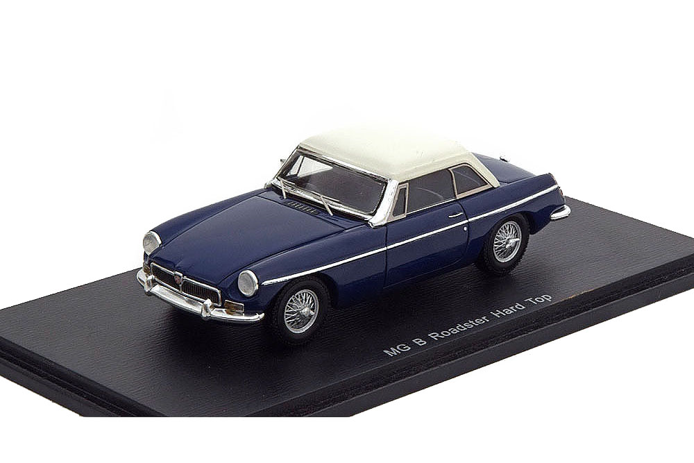 MG B ROADSTER HARD TOP 1972 BLUE/WHITE