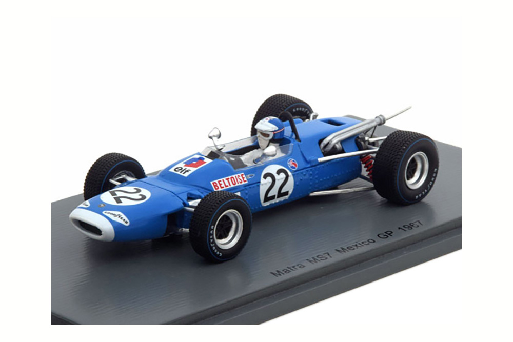 MATRA MS7 #22 7TH MEXICAN GP 1967 JEAN-PIERRE BELTOISE