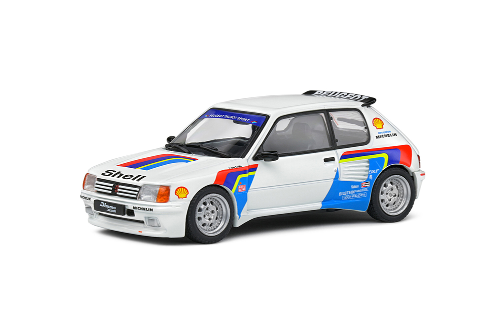 PEUGEOT 205 GTI WITH DIMMA BODYKIT WHITE BLUE RED