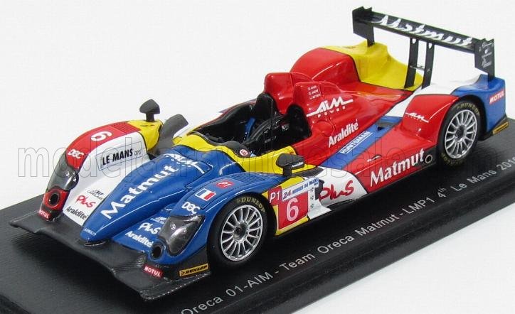 ORECA 01 AIM N 6 LMP1 24H LE MANS (2010) S.AYARI  - D.ANDRE - A.MEYRICK, RED YELLOW BLEU