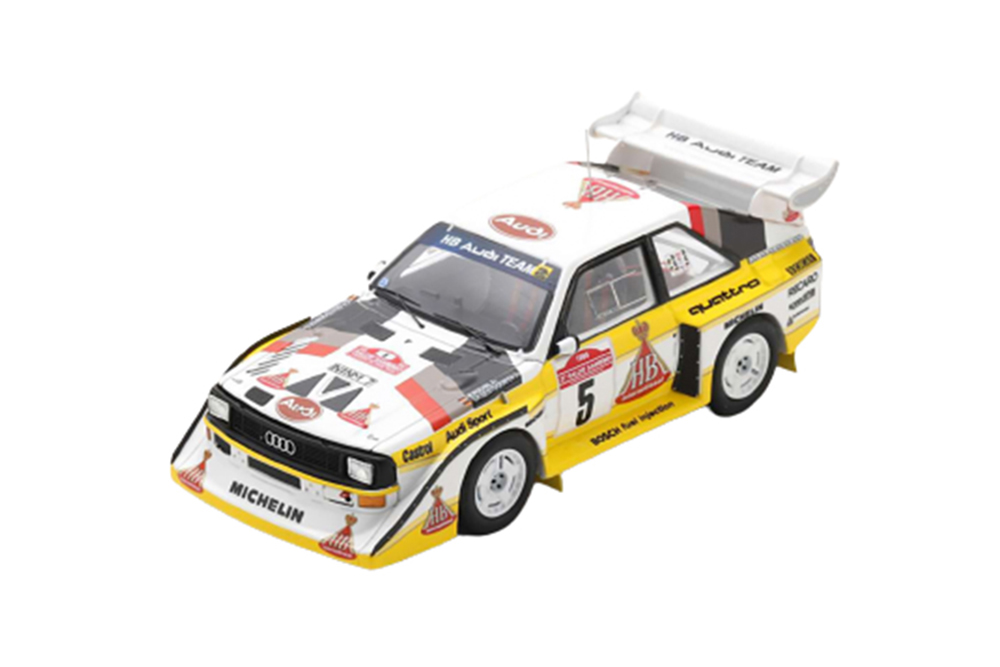 AUDI SPORT QUATTRO S1 E2 #5 WINNER RALLY SANREMO 1985 WALTER ROHRL/CHRISTIAN GEISTDORFER