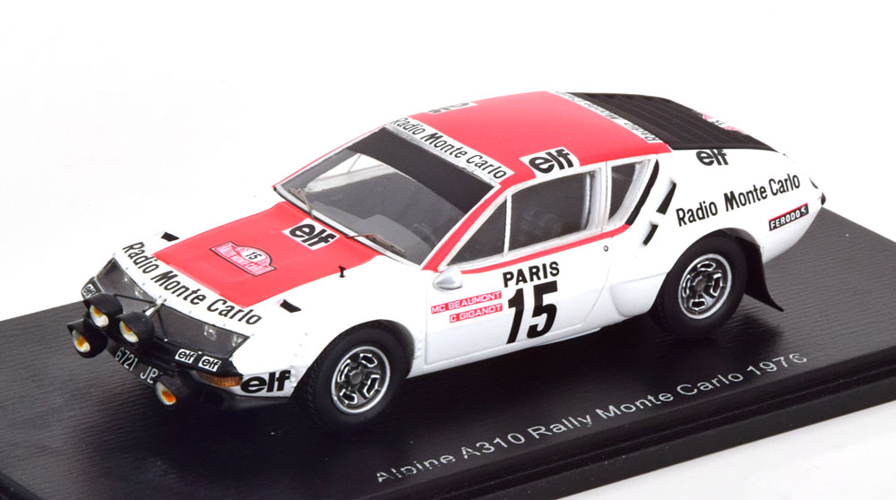 RENAULT ALPINE A310 NO 15  RALLY MONTE CARLO, GIGANOT/BEAUMONT (1976)