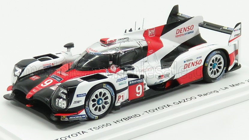 TOYOTA TS050 HYBRID 2.4L TURBO V6 TEAM TOYOTA GAZOO RACING N9 24H LE MANS (2017) J.M.LOPEZ - N.LAPIERRE - Y.KUNIMOTO, WHITE RED BLACK