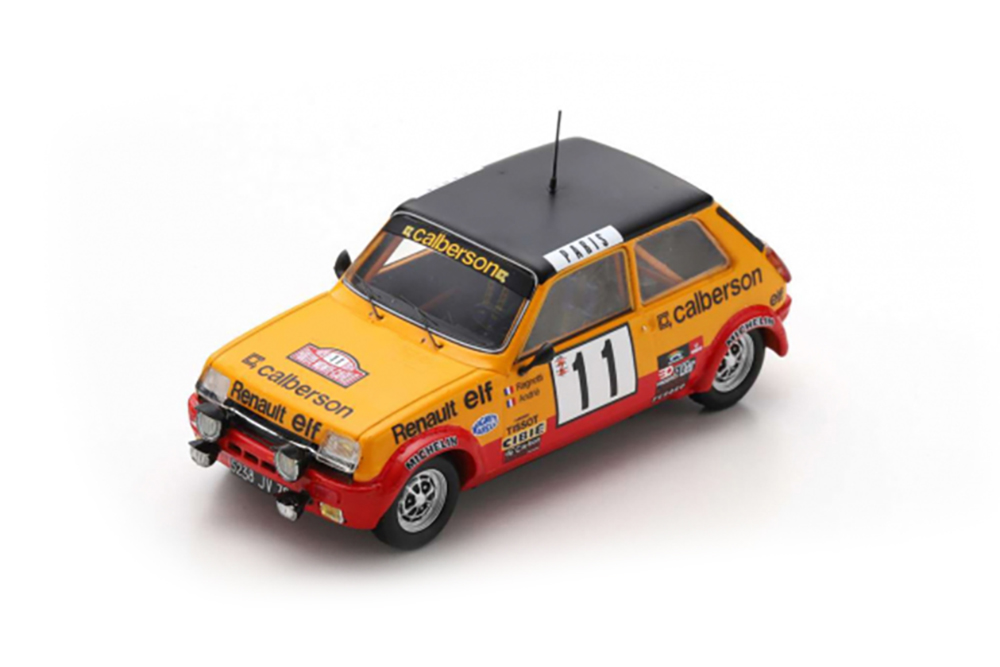 RENAULT 5 ALPINE #11 MONTE CARLO RALLY 1979 JEAN RAGNOTTI JEAN-MARC ANDRIE / RENAULT 5 ALPINE #11 МОНТЕ-КАРЛО РАЛЛИ 1979 ЖАН РАГНОТТИ ЖАН-МАРК АНДРИ
