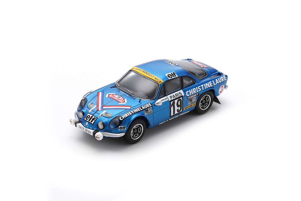 ALPINE REANULT A110 1600 SC #19 WINNER COUPE DES DAMES 11TH MONTE CARLO RALLY 1976 / ALPINE REANULT A110 1600 SC #19 ПОБЕДИТЕЛЬ КУБОК ЖЕНЩИН 11-Й МОНТЕ-КАРЛО РАЛЛИ 1976