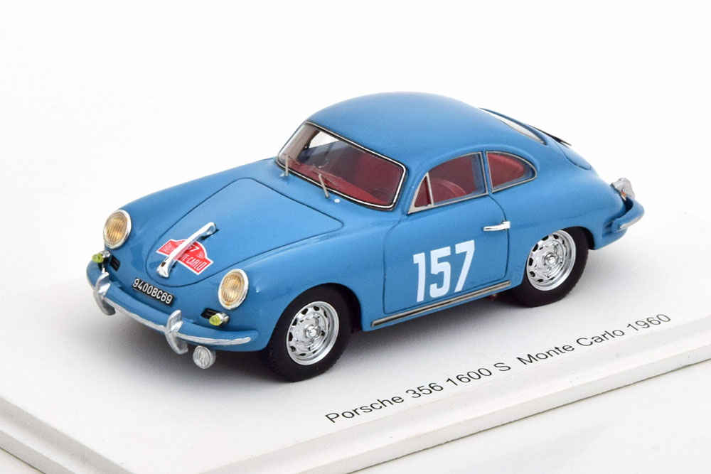 PORSCHE 356 1600S NO 157 RALLY MONTE CARLO 1960