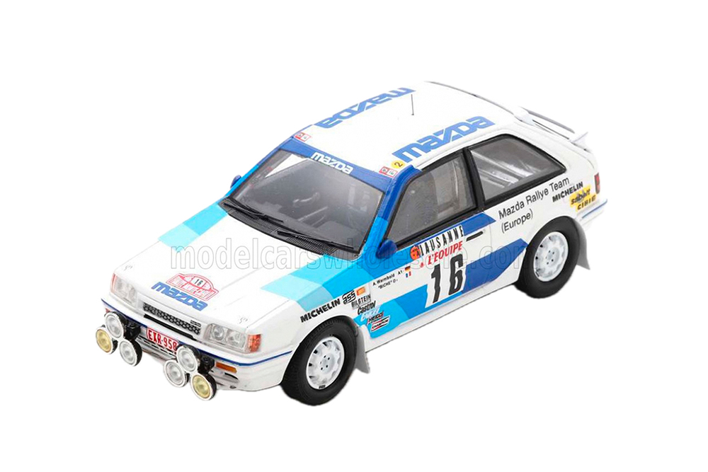 MAZDA 323 NO 16 MONTE CARLO A.WARMBOLD (1986), WHITE