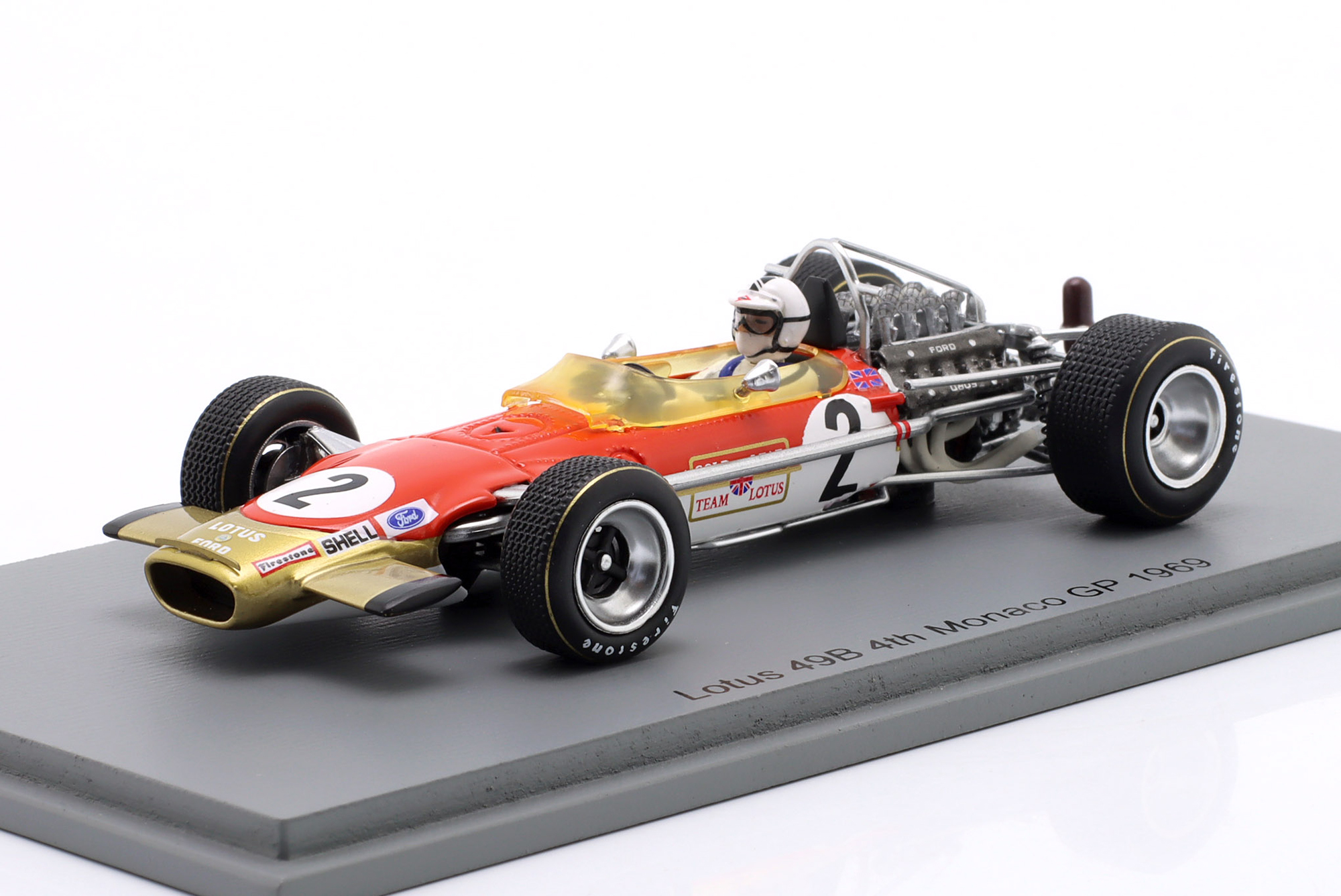 LOTUS 49B #2 4TH MONACO GP FORMULA 1 1969 RICHARD ATTWOOD / ЛОТУС 49B 4 МЕСТО ГРАН-ПРИ МОНАКО ФОРМУЛА-1 РИЧАРД АТТВУД