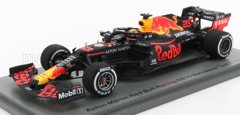 RED BULL F1 RB16 HONDA TEAM ASTON MARTIN N(23) TEST 2020 A.ALBON, MATT BLUE RED YELLOW