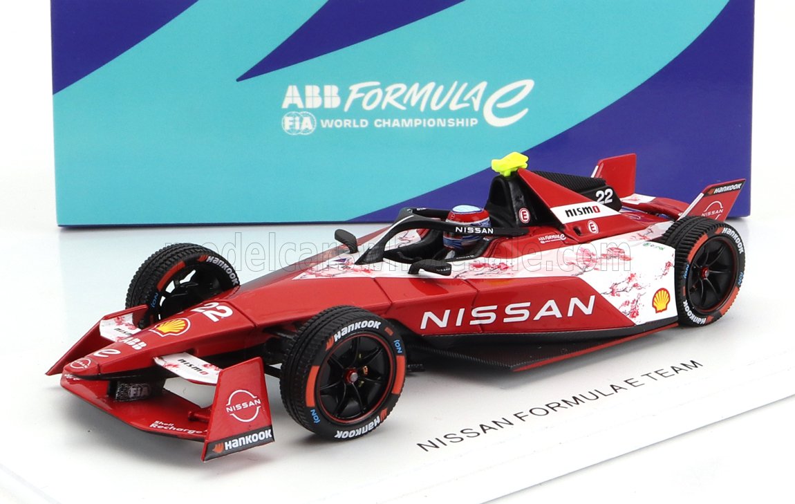 NISSAN FORMULA-E E-4ORCE 04 TEAM NISSAN #22 SEASON 2023-2024 OLIVER ROWLAND, RED WHITE