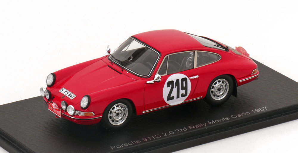 PORSCHE 911S 2.0 NO 219 RALLY MONTE CARLO 1967