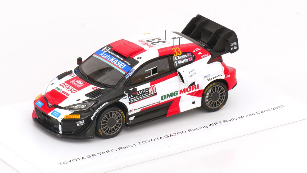 TOYOTA YARIS WRC NO 33 RALLY MONTE CARLO 2022