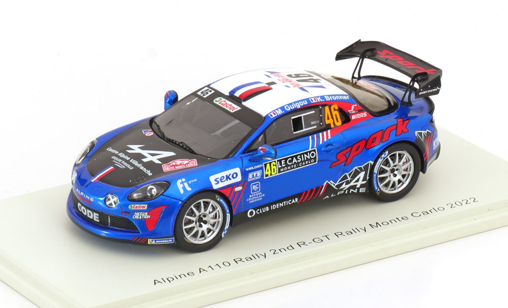 ALPINE A110 RALLY NO 46 RALLY MONTE CARLO 2022