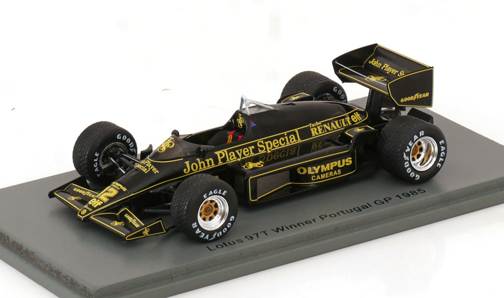 LOTUS 97T 1ST WIN GP PORTUGAL 1985 JPS