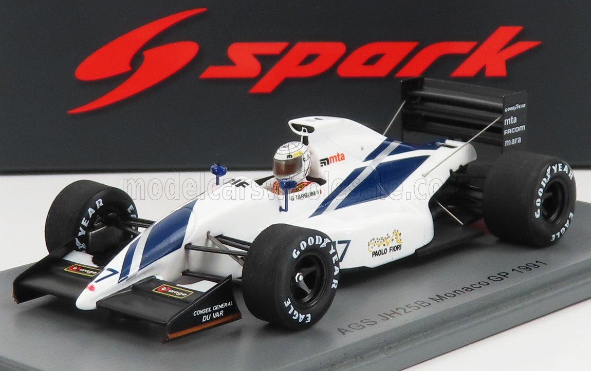 AGS F1 JH25B N17 MONACO GP (1991) G.TARQUINI, WHITE