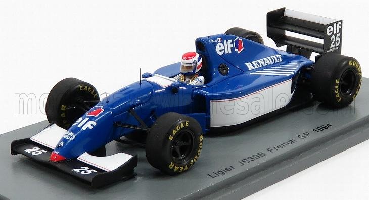 LIGIER F1 JS39B N25 FRENCH GP (1994) ERIC BERNARD, BLUE WHITE