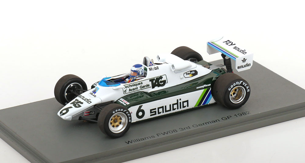 WILLIAMS FW08 GP GERMANY WORLD CHAMPION 1982