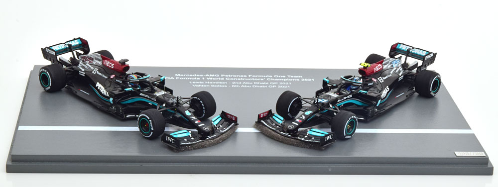 MERCEDES AMG F1 W12 E PERFORMANCE SET F1 WORLD CONSTRUCTORS CHAMPIONS 2021