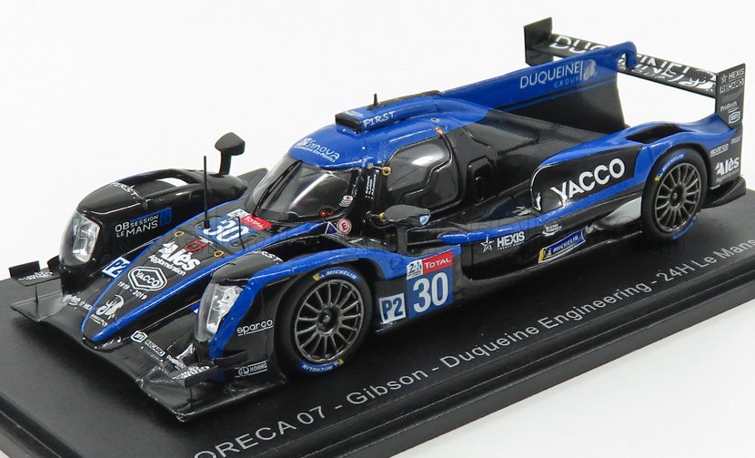 ORECA 07 GIBSON GK428 4.2L V8 TEAM DUQUEINE ENGINEERING N30 24H LE MANS (2019) R.DUMAS - P.RAGUES - N.ЈAMIN, BLUE BLACK