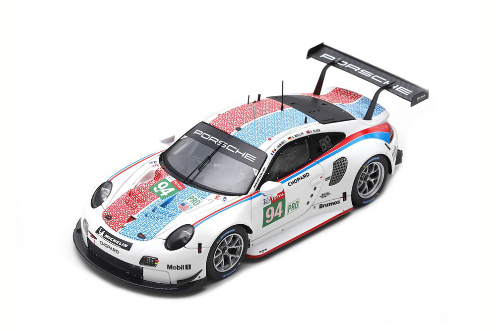 PORSCHE 911 RSR #94 24 ЧАСА LE MANS 2019 S. MULLER M. JAMINET D. OLSEN