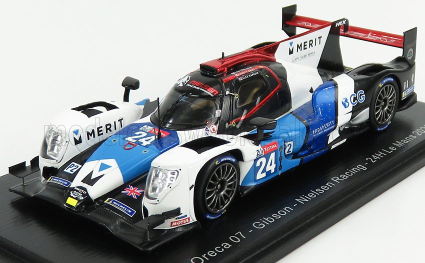 ORECA 07 GIBSON 4.2L V8 TEAM NIELSEN RACING N24 24H LE MANS (2020) G.GRIST - A.KAPADIA - A.WELLS, BLUE RED WHITE