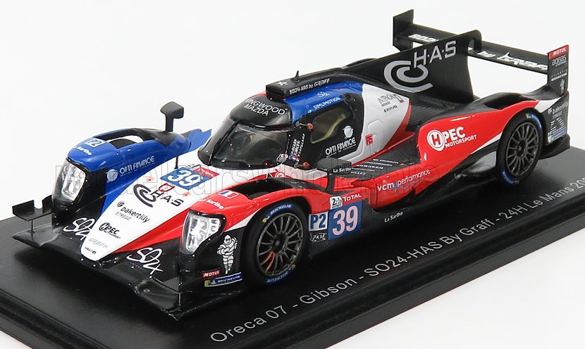 ORECA 07 GIBSON TEAM SO24-HAS BY GRAFF N 39 24H LE MANS (2020) J.ALLEN - V.CAPILLAIRE - C.MILESI, BLUE RED WHITE