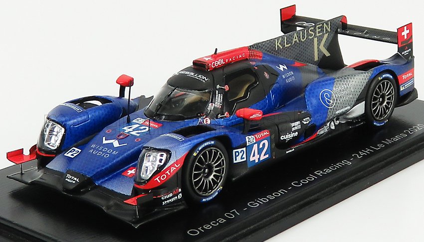 ORECA 07 GIBSON TEAM COOL RACING N42 12TH 24H LE MANS (2020) A.BORGA - A.COIGNY - N.LAPIERRE, BLUE RED