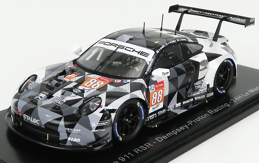 PORSCHE 911 991-2 RSR TEAM DEMPSEY PROTON RACING N88 24H LE MANS 2020 D.BASTIEN - A.DE LEENER - T.PREINING, GREY BLACK
