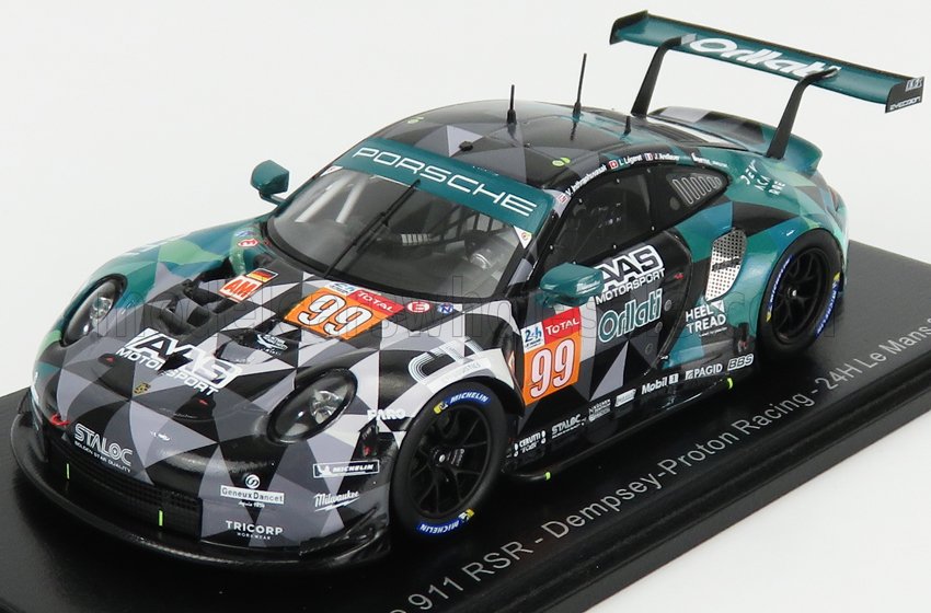 PORSCHE 911 RSR TEAM DEMPSEY PROTON RACING N99 36TH 24H LE MANS (2020) J.ANDLAUER - V.INTHRAPHUVASAK - L.LEGERET, BLACK