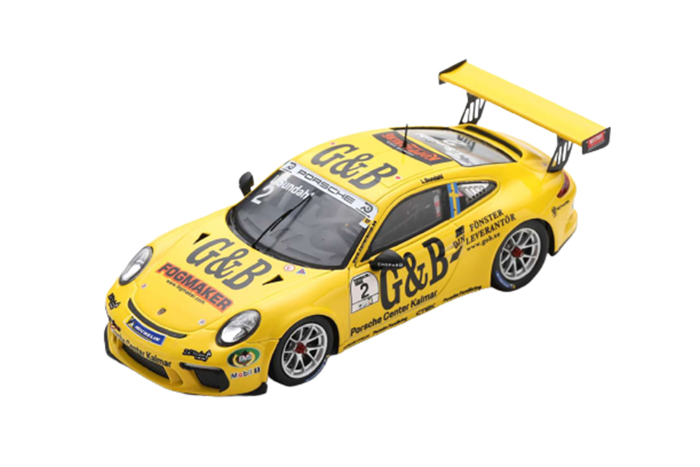 PORSCHE 911 GT3 CUP #2 CHAMPION PORSCHE CARRERA CUP SCANDINAVIA 2018 LUKAS SUNDAHL