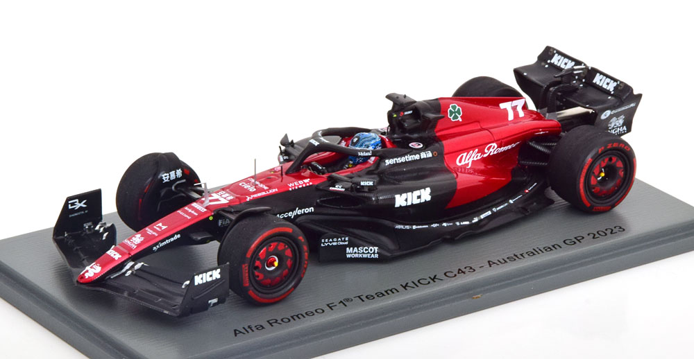 ALFA ROMEO C43 FERRARI F1 STAKE GP AUSTRALIEN MELBOURNE 2023 VALTTERI  BOTTAS**АЛЬФА РОМЕО - Масштабные модели 1:18 - 1:43 - 1:12 - Магазин  масштабных моделей МОДЕЛЛИСИМО