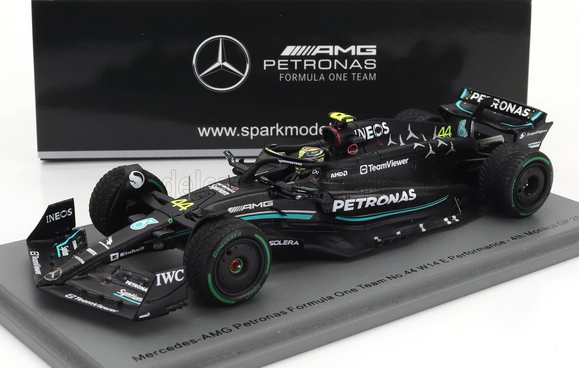 MERCEDES-BENZ GP F1 W14 TEAM MERCEDES-AMG PETRONAS FORMULA ONE #44 4TH MONACO GP (2023) LEWIS HAMILTON, MATT BLACK