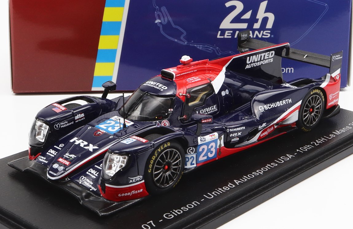ORECA GIBSON 07 GK428 4.2L V8 TEAM UNITED AUTOSPORTS USA N23 24H LE MANS (2022) A.LYNN - O.JARVIS - J.PIERSON, BLACK RED