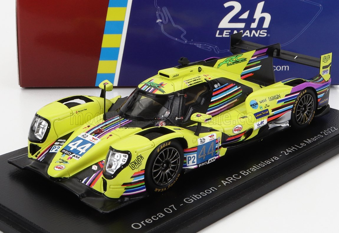 ORECA GIBSON 07 GK428 4.2L V8 TEAM ARC BRATISLAVA N44 24H LE MANS (2022) M.KONOPKA - B.VISCAAL - T.VAUTIER, YELLOW BLACK