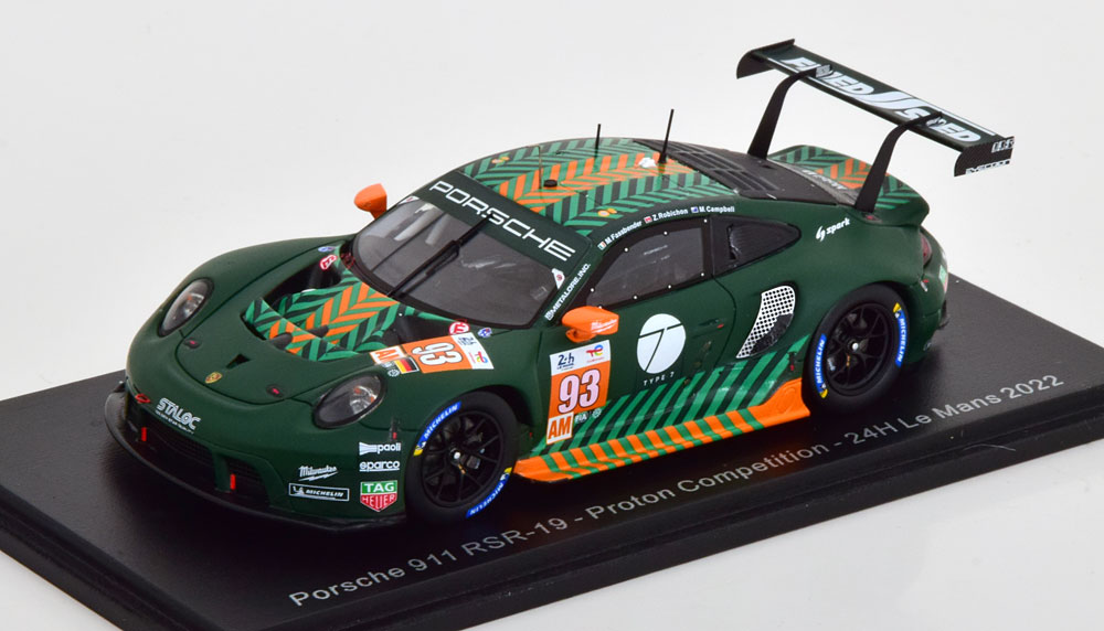 PORSCHE 911 RSR-19 NO 93 24H LE MANS, FASSBENDER/CAMPBELL/ROBICHON (2022)