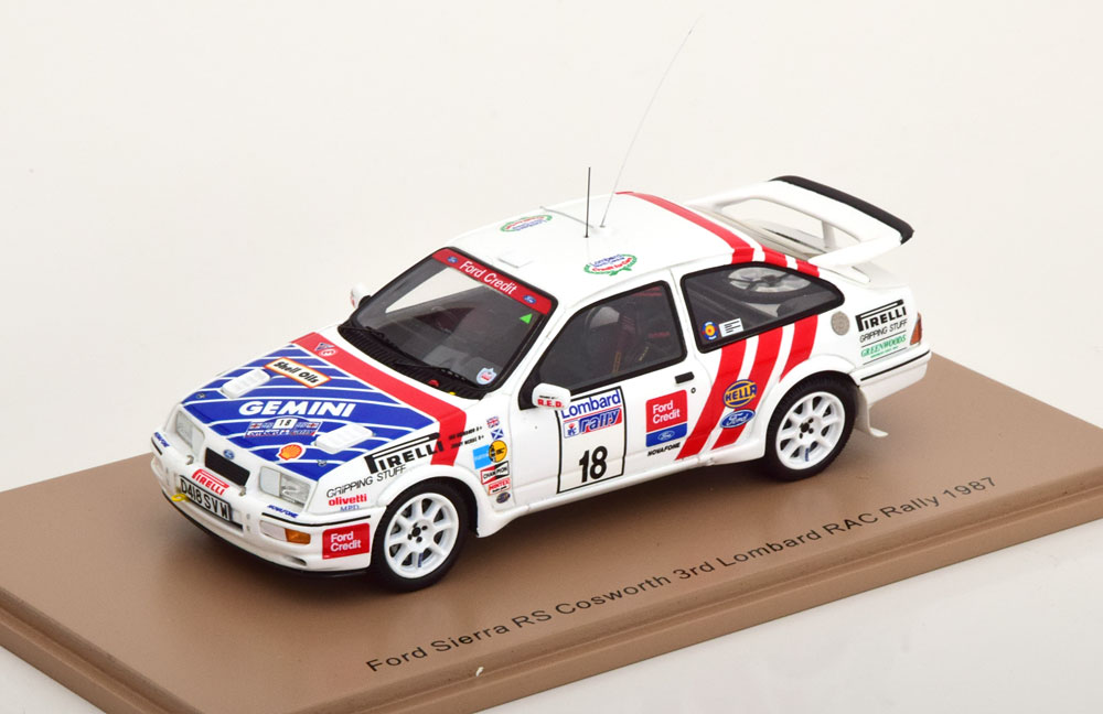 FORD SIERRA RS COSWORTH NO 18 RAC LOMBARD RALLY 1987
