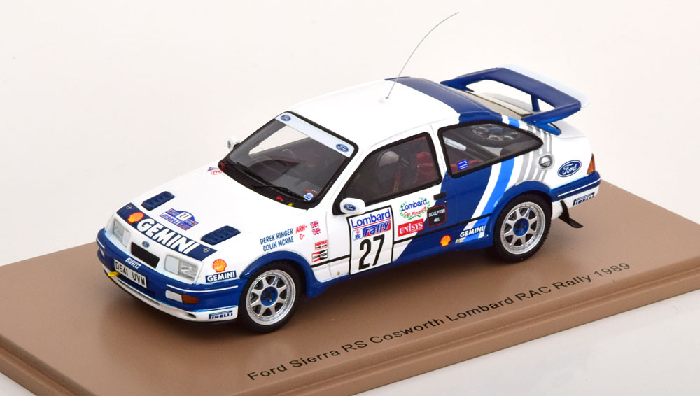 FORD SIERRA RS COSWORTH NO 27 RAC LOMBARD RALLY 1989